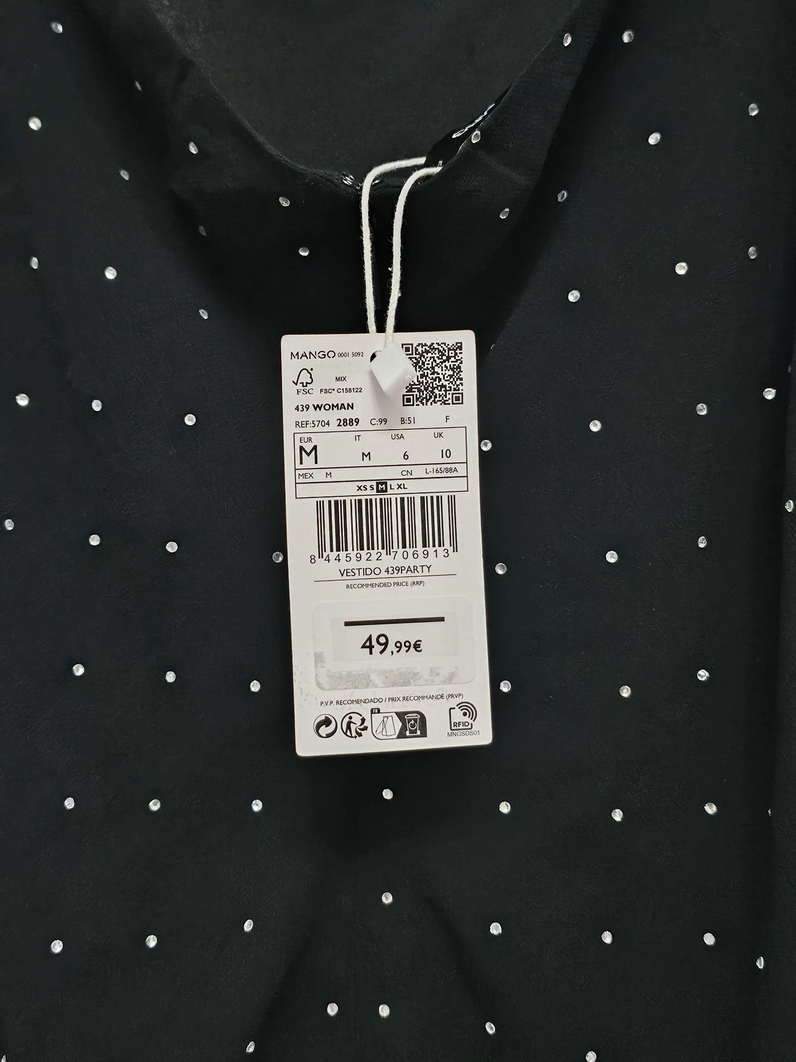 Black strass dress – photo 5